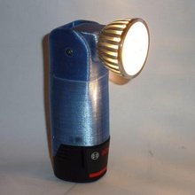 bosch 12v lampe de poche-tête réglable en hauteur outil 108 la poche torche led outils 3d print model - Mito3D