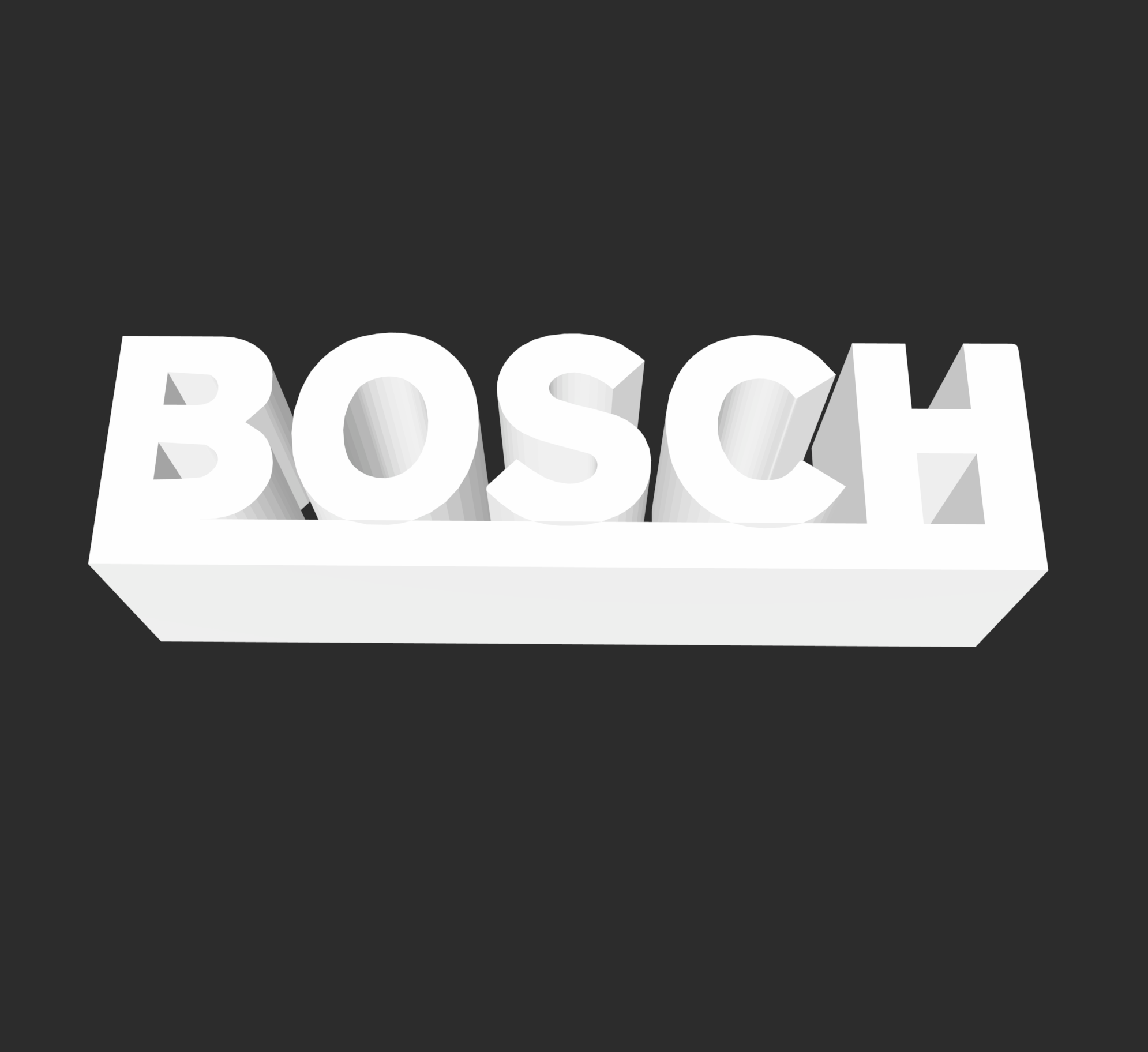 bosch Logo Stand Zeichen Symbol 3D print model - Mito3D