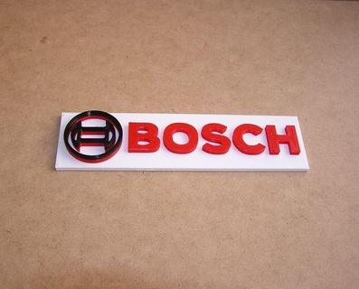 Bosch logo marque haute qualité outils 3d print model - Mito3D