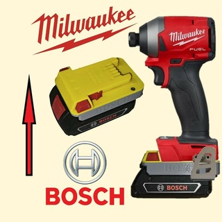 bosch pro milwaukee m18 Tools battery adapter screwdriver converter 3d print model - Mito3D