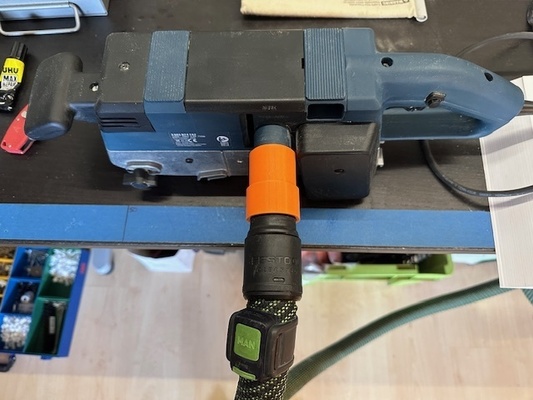 bosch sander to festool ctl vac adapter belt vaccum cbs 75 workshop woodwork woodworking shopvac 3d print model - Mito3D