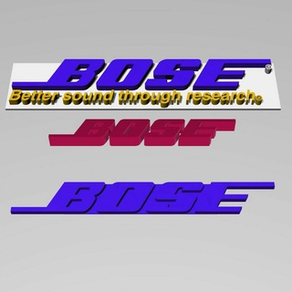 Bose logotipo 3d print model - Mito3D