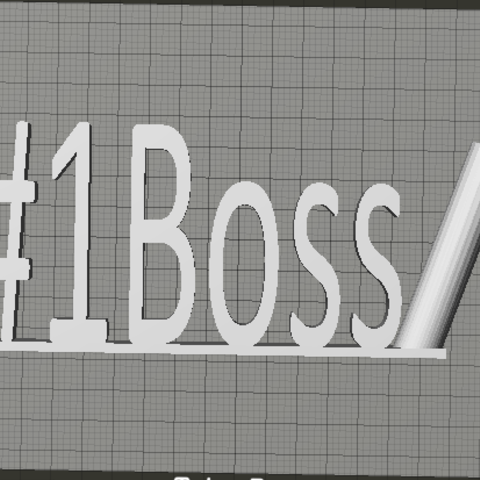 1boss home number one 3D print model - Mito3D