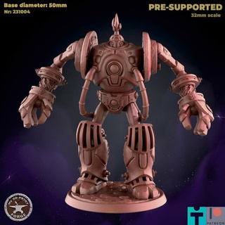 boss robot Game fantasy warcraft dnd miniature stl presupported model resin wow ulduar raid dungeon giant deconstructor xt-002 3d print model - Mito3D
