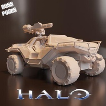 bossposes- halo - gauss warthog 3d print model - Mito3D