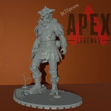bossposes - apex legends bloodhound youngblood game figure search robot videogame mini pathfinder epic 3d print model - Mito3D