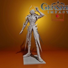 bossposes genshin impact tartaglia 3d print model - Mito3D