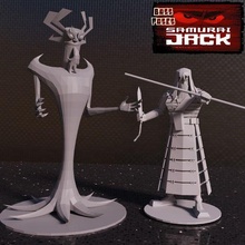 jefe propone samurai Jack paquete 3d print model - Mito3D