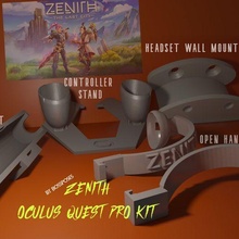 bossposes - zenith oculus quest pro kit gadget game city vr 2 1 steam mount grip battery 3d print model - Mito3D