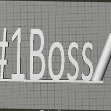1boss home number one 3d print model - Mito3D