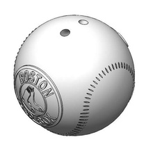 Boston Ball Schlüssel Ring Baseball rot Swox Strümpfe 3d print model - Mito3D
