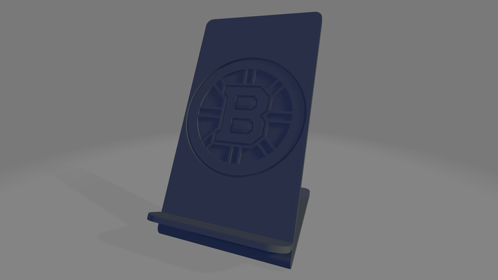 boston bruins phone holder nhl national hockey league ice sport passion usa america american canada united states stand gift massachusetts 3d print model - Mito3D