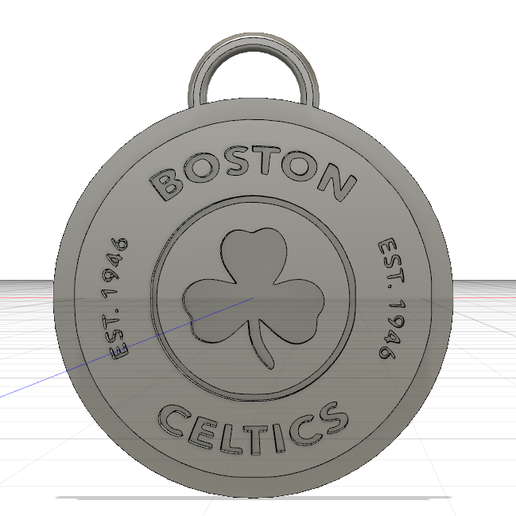 boston celtics portachiavi 3D print model - Mito3D