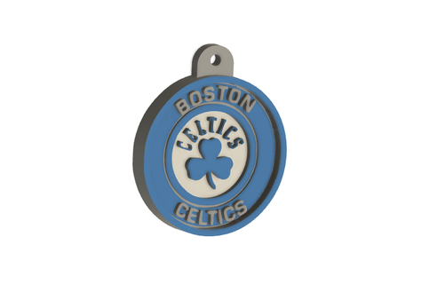 Boston Kelten Schlüsselbund 1 Schlüssel Schlüsselbund Dekoration Dekor Boston Kelten Boston Kelten nba Basketball Korb 3d print model - Mito3D