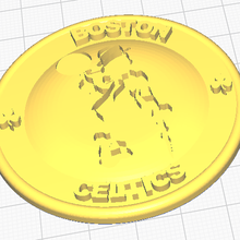 boston celtics rosette 3d print model - Mito3D