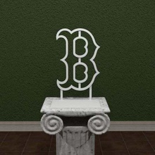 boston red sox logo art signs logos stand sports sport emblem cool baseball ball awesome 3dpicks 3d print model - Mito3D