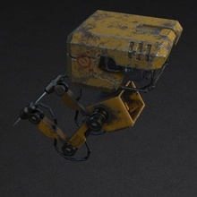 bot 10 robot rouillé ouvrier extraterrestre moderne 3dsmax substance peintre 3d print model - Mito3D
