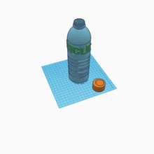 botella con tapa bottiglia strumento la reciclar non inquinare inutilmente 3d print model - Mito3D