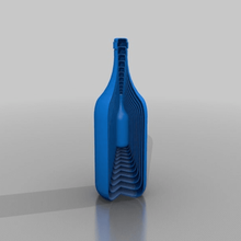 bouteille art sculptures 3d print model - Mito3D