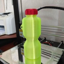 bottle cap bootle water with 3d print model - Mito3D