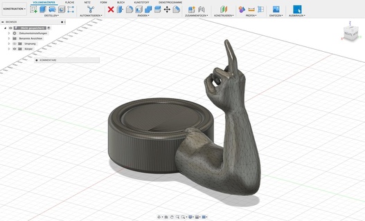 botella gorra medio dedo tapón anycubic impresora artilugio 3d print model - Mito3D