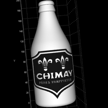 bottle chimay litho art beer lithophany trappist 3d print model - Mito3D