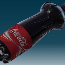 botella Coca bottiglia di Cola Moda Arte diseño 3d print model - Mito3D