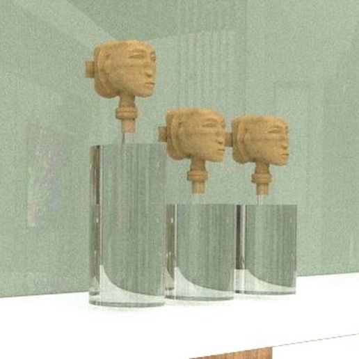 Flasche Kork 3D print model - Mito3D