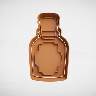 bottle flask cookie cutter cutters stl molds 3d print model - Mito3D