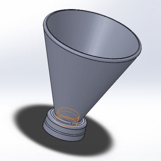 botella embudo soda gorra herramienta cubierta carcasa funda embalaje tornillo hilo 3D print model - Mito3D