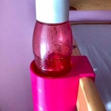 botella soporte unicornio cama dormitorio niños calor noche agua organización 3d print model - Mito3D