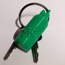 bottle keychain jewelry car cars keychains nitrogen 3d print model - Mito3D