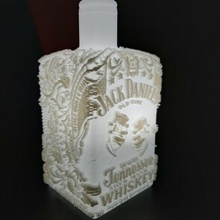 Flasche Lithophanie Buchsen Daniels Whiskey Wein Alkohol 3d print model - Mito3D