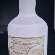 bottle lithophanie rum la cayennaise litho deco lamp alcohol 3d print model - Mito3D