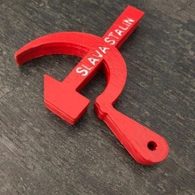 bottle opener slava stalin kapak aca anahtarlık keychain toy tool 3d print model - Mito3D
