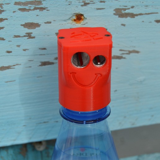 bottle pencil sharpener container tool kids school reuse pet 3D print model - Mito3D