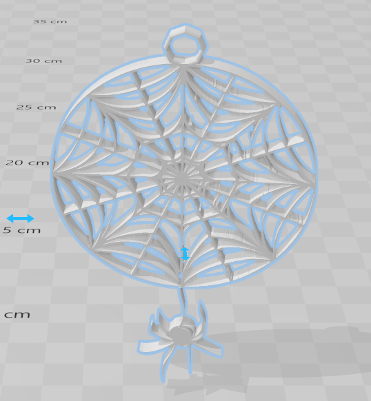 boucle oreille araigniee toille halloween f te 3D print model - Mito3D
