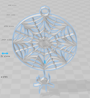 boucle orneille araigniee capacité Halloween 3d print model - Mito3D