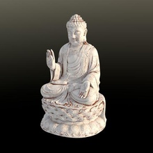 Buddha Kunst buda Boudda Hütte Statue Statuette 3d print model - Mito3D