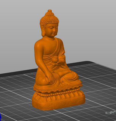buddha deko kunst statu zen 3d print model - Mito3D
