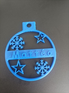 petanca Navidad mate 3d print model - Mito3D
