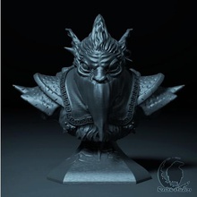 bounty hunter bust dota 2 game figurines minatures creatures monsters characters models busts games fantasy hero's 3d print model - Mito3D