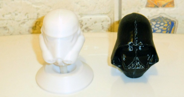 botão perseguição d'eau Soldado Sombrio vador banheiro rubor darth Vader Estrela guerras wc lidar 3d print model - Mito3D