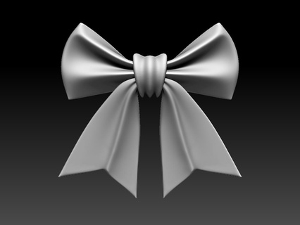 bow knot gift ribbon celebration print art bows 3d print model - Mito3D