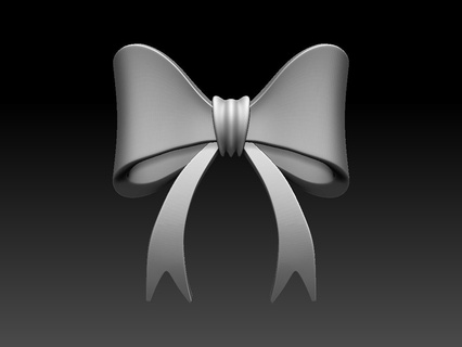 bow knot gift ribbon celebration print art bows 3d print model - Mito3D