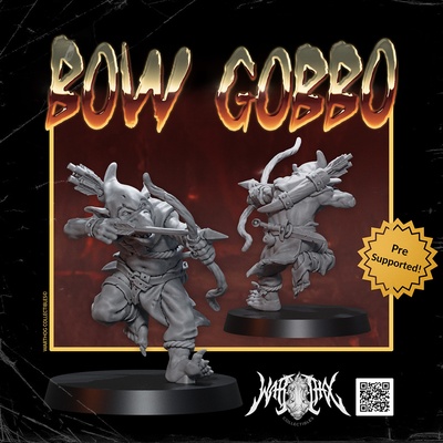 arc gobbo jeu archer géant lutin orc ork bouclier soldat flèche lance épée troll guerrier lotr dnd trolls orques gobelins gang bandit 3d print model - Mito3D