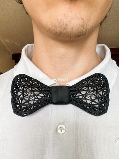 bow tie - msla dlp sla presupported self-holding fashion 3d printing eco-friendly sustainable intricate design modern gentleman formal wear weddings business events unique sophisticated high-quality attention detail stand confidence 3d print model - Mito3D