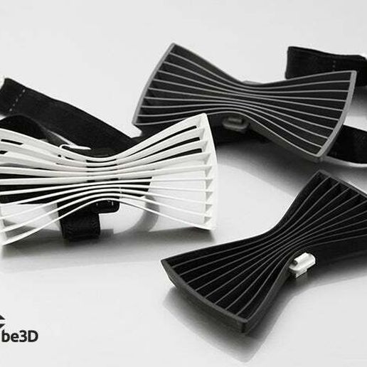 bow tie 01 - flat fashion accessories 3D print model - Mito3D