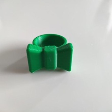 bow tie anneau bijoux de l'anneau le papillon nœud 3d print model - Mito3D