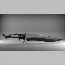 bowie avcı bıçağı aracı açık bıçak kamp hançer silah yazdırılabilir imbik 3d print model - Mito3D